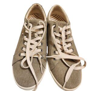 TAOS Khaki Canvas Lace Up Comfort Sneaker Size 11
